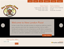 Tablet Screenshot of newlondonpizzashop.com